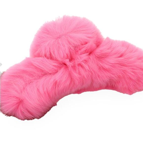 Barbie‎ faux fur claw clip - Picture 3 of 4